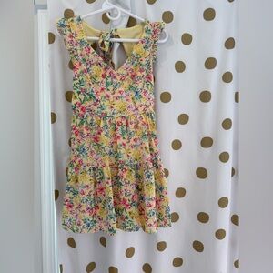 Yellow floral dress